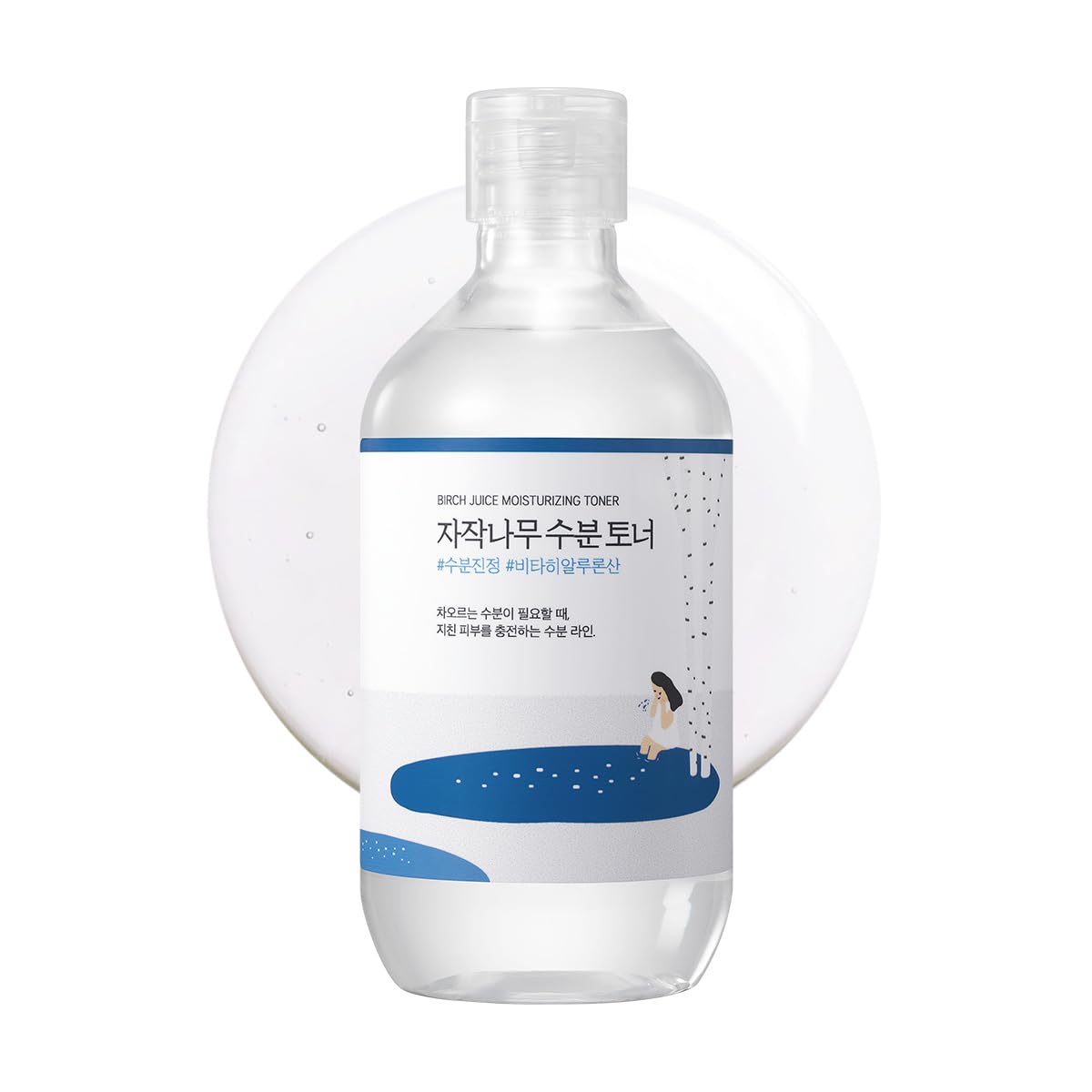 ROUND LAB front bottle shot showing unscented hydrating toner benefits
