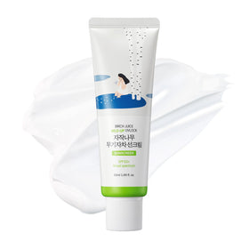 ROUND LAB bottle front label showing SPF 50+ protection and zinc oxide benefit
