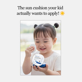 ROUND LAB cushion open with sponge showcasing applicator for quick, mess-free reapplication