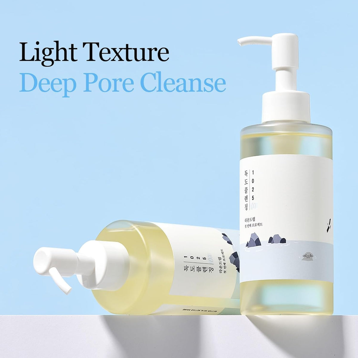 ROUND LAB duo in-hand demo illustrating easy two-step removal of sunscreen