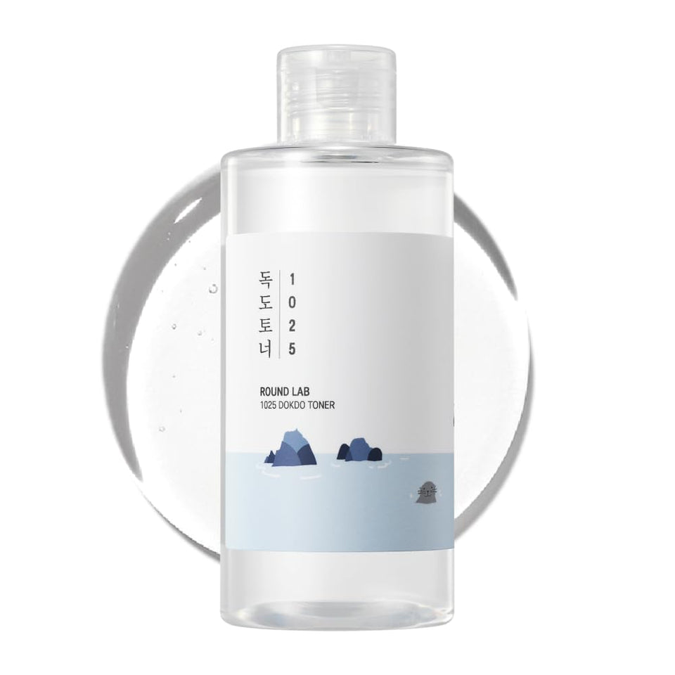 ROUND LAB bottle front view showing clean label and non-sticky finish