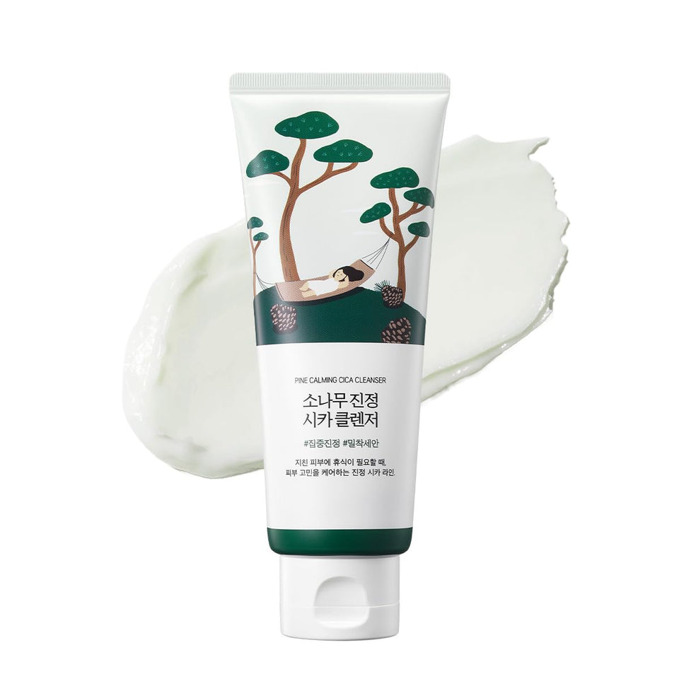 ROUND LAB front pump bottle showing product design and easy dispensing benefit