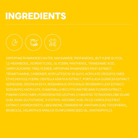 ROUND LAB lifestyle on vanity with skincare routine, promoting daily brightening ritual