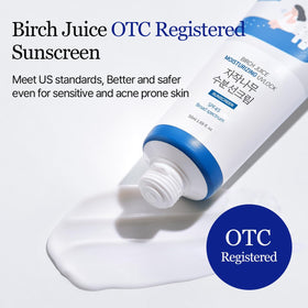 ROUND LAB sunscreen applied on hand demonstrating quick absorption and no residue