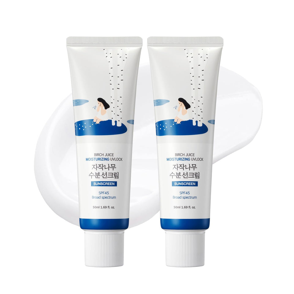ROUND LAB front packaging showing SPF45 and benefits for everyday protection