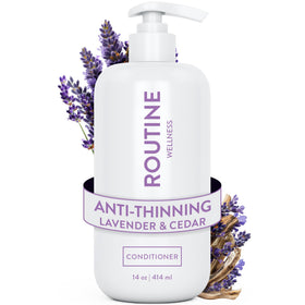 Routine Wellness front label showing product benefits and 14oz size