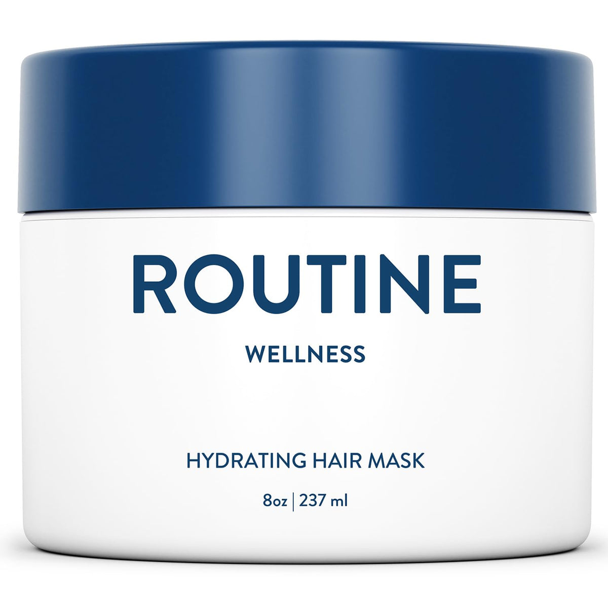 Routine Wellness front jar showing unscented 8oz product and clear label benefits