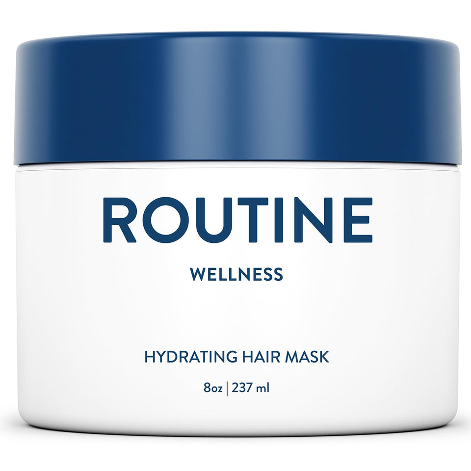 Routine Wellness front jar showing unscented 8oz product and clear label benefits