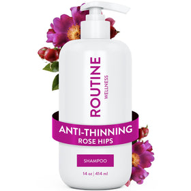 Routine Wellness front packaging showing 14 oz bottle and benefits