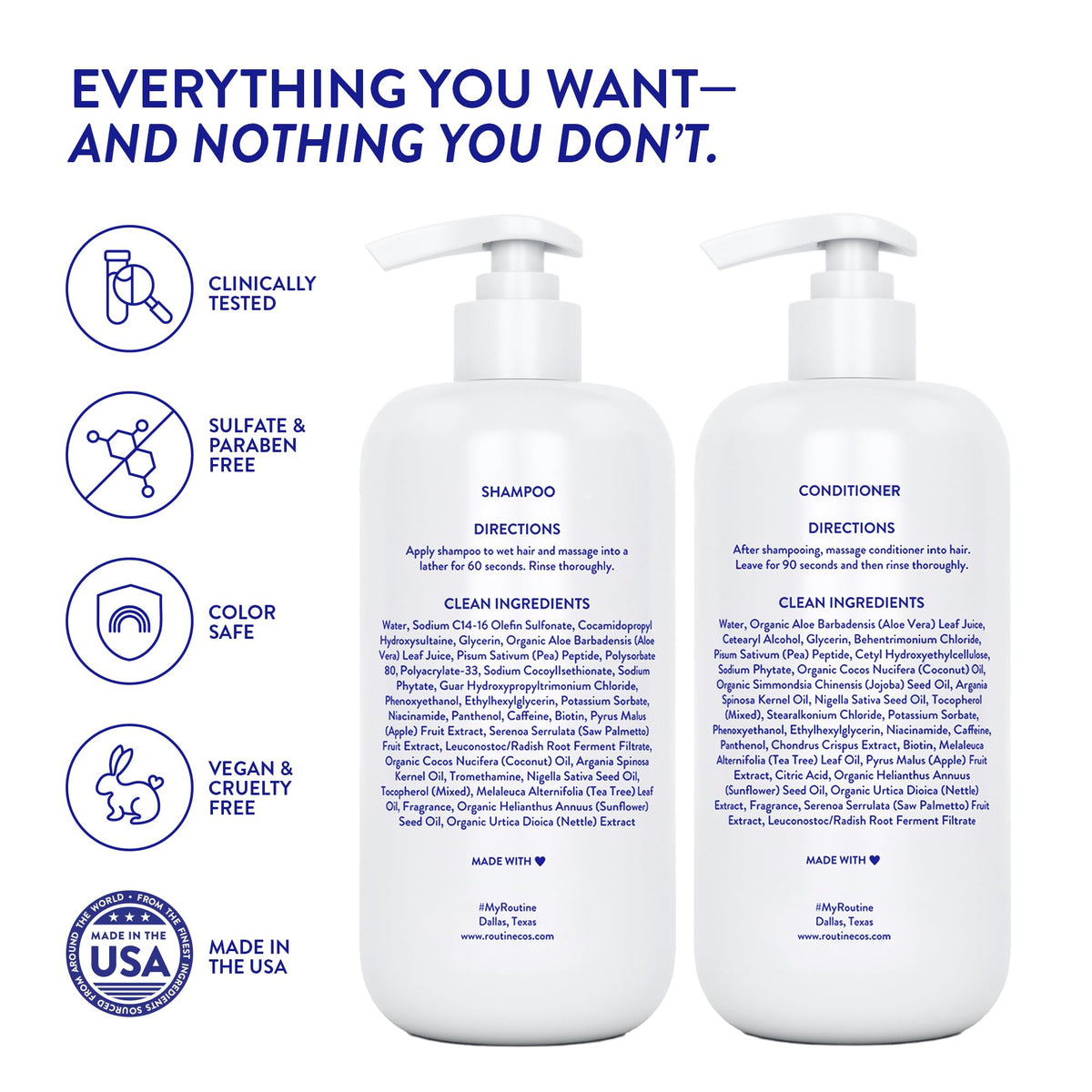 Routine Wellness lifestyle on bathroom vanity demonstrating everyday luxury routine