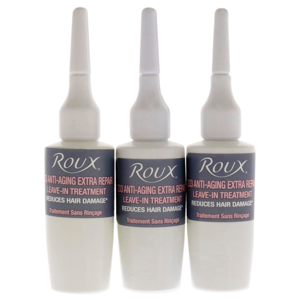 Roux 233 creamy serum texture close-up, brand’s keratin-rich formula visible