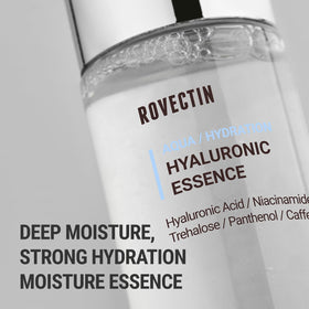 ROVECTIN application on hands showing lightweight feel and instant plumpness