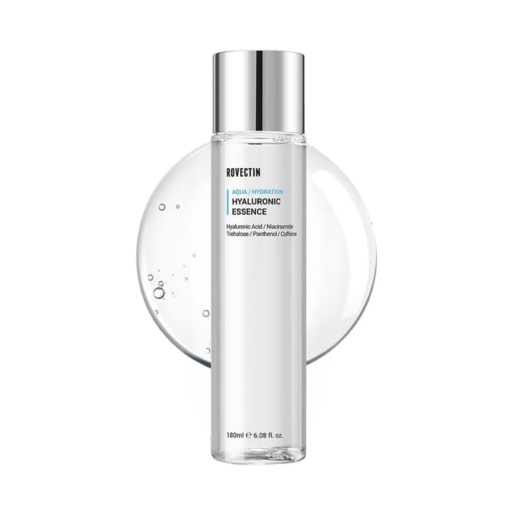 ROVECTIN bottle front view showing clean design and clear essence benefit