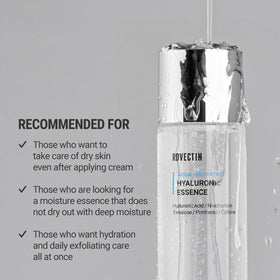 ROVECTIN ingredient closeup highlighting hyaluronic complex and niacinamide