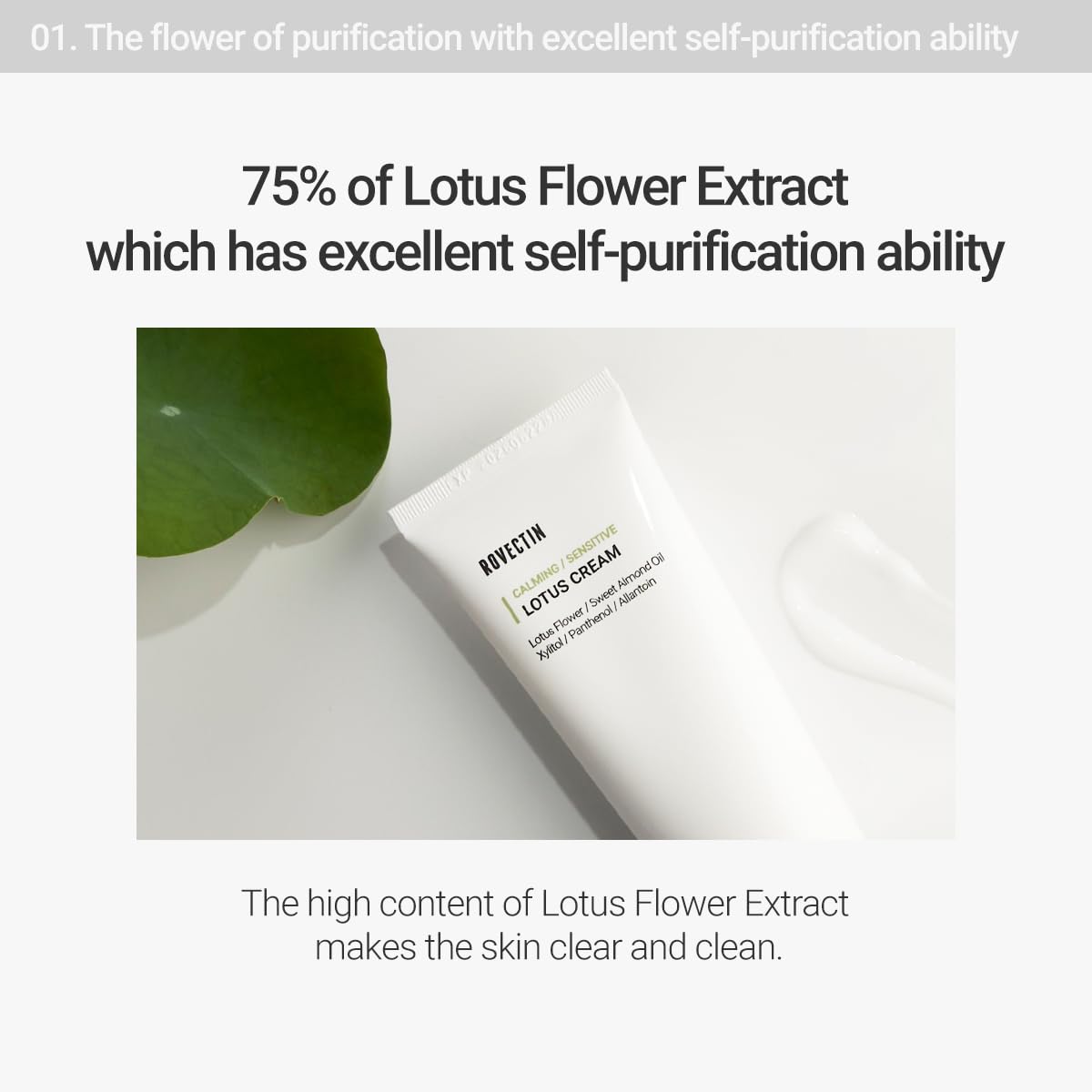 ROVECTIN in bathroom routine staged with cleanser, illustrating daily use benefit