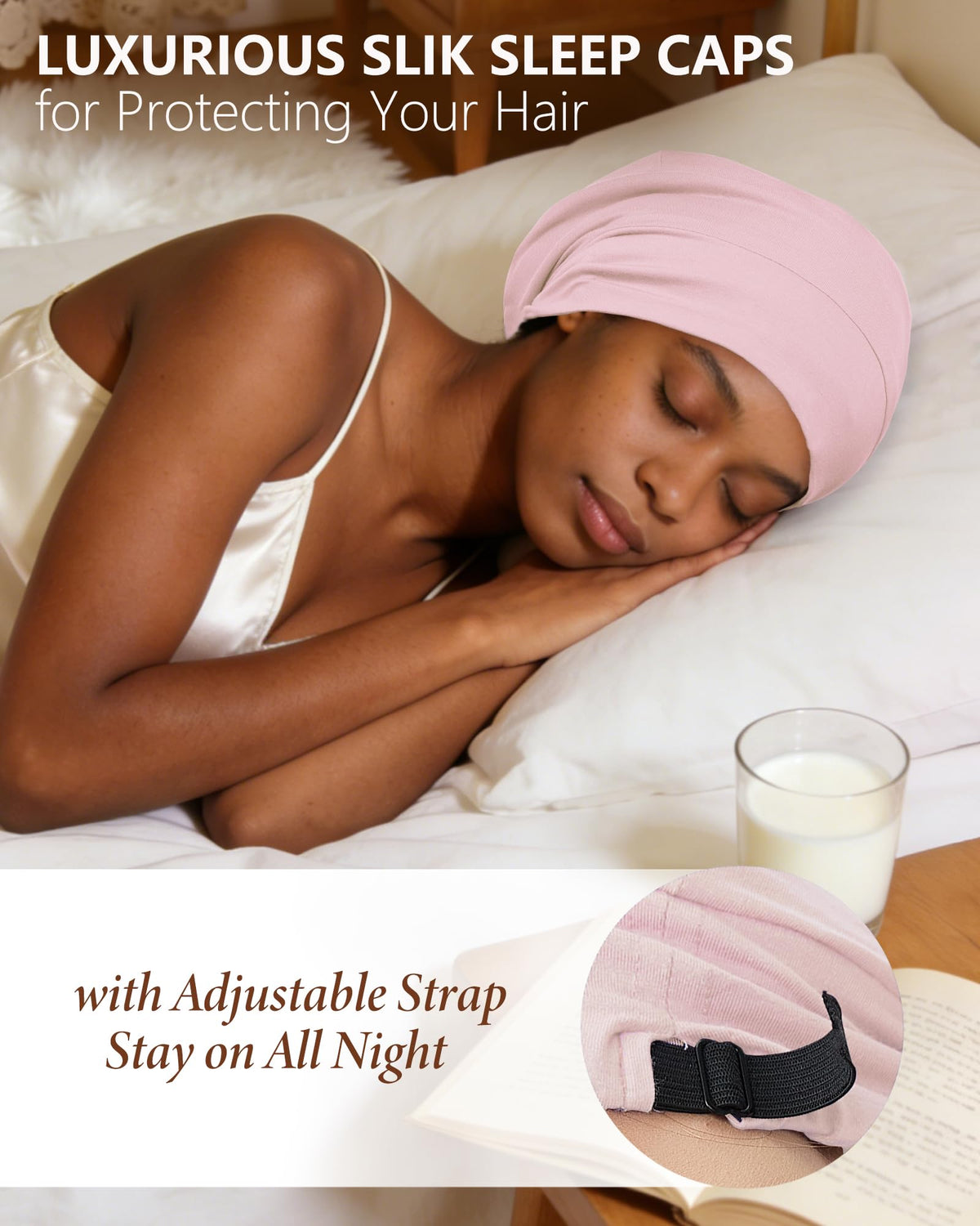 ROYBENS adjustable strap detail ensuring secure no-slip fit all night