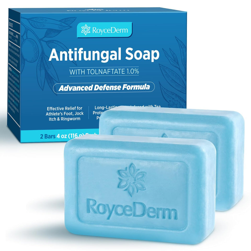 Roycederm bar front packaging showing product name and strength benefits