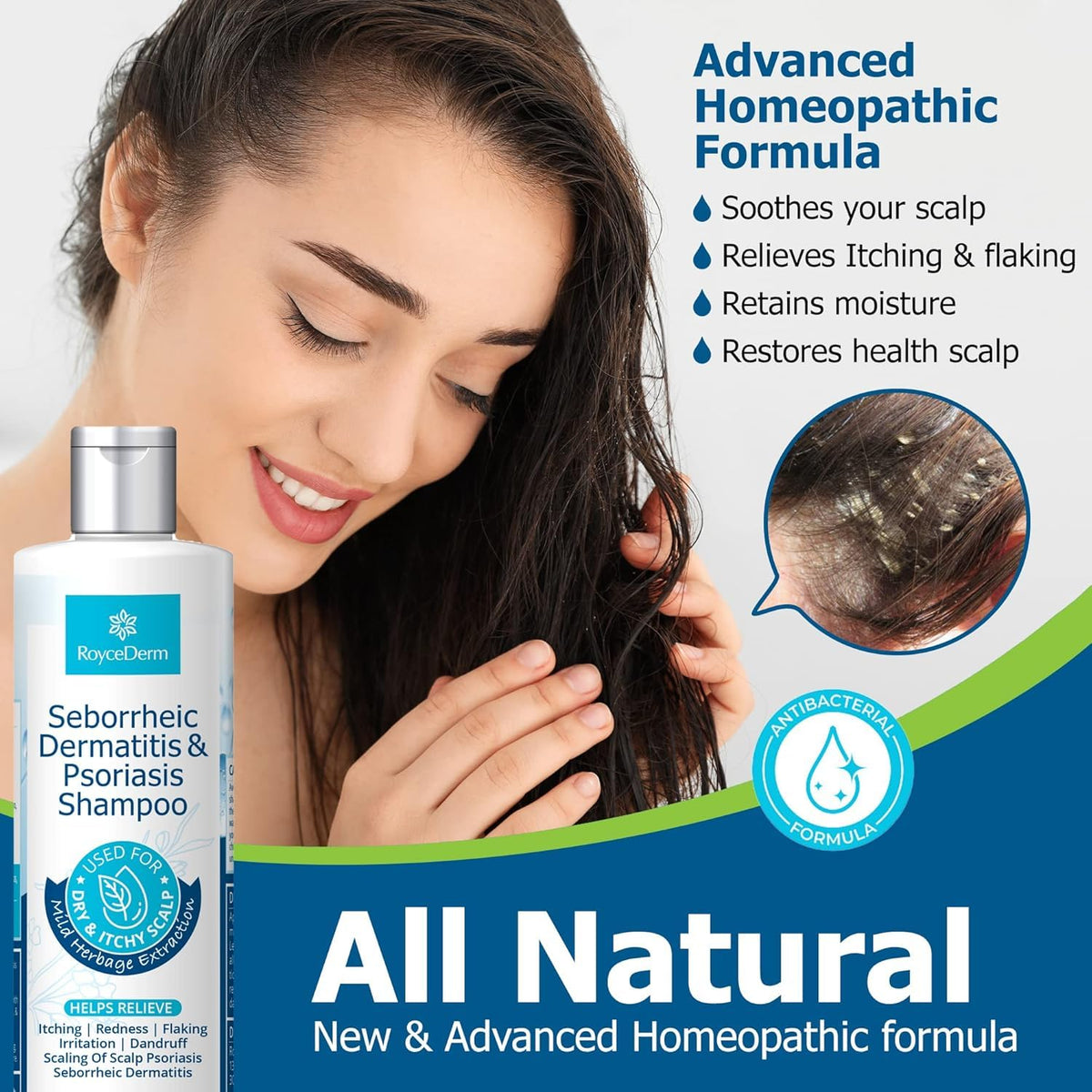 roycederm back label closeup highlighting ingredients and usage instructions