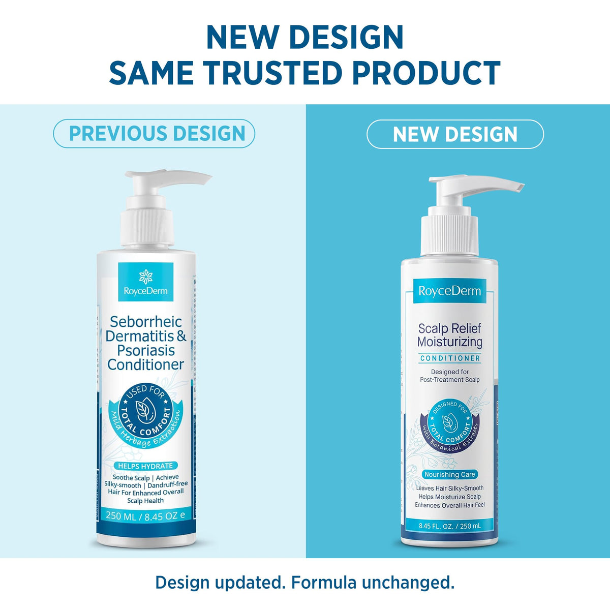 Roycederm back label displaying ingredients and usage guidance