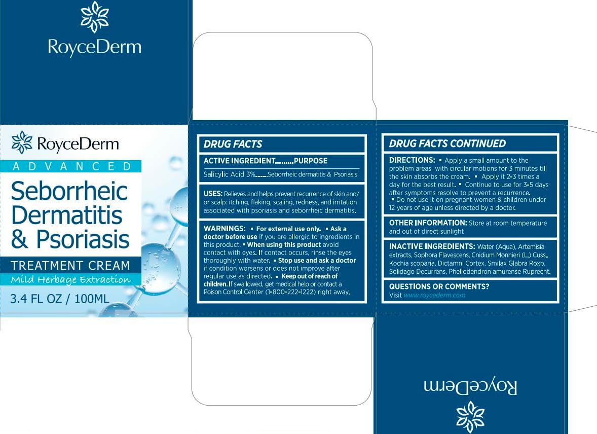 roycederm before and after scalp comparison illustrating reduced flaking benefit