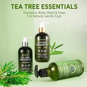 Roycederm with tea tree peppermint rosemary botanicals illustrating natural defense