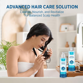 Roycederm conditioner applied to hair lengths improving manageability
