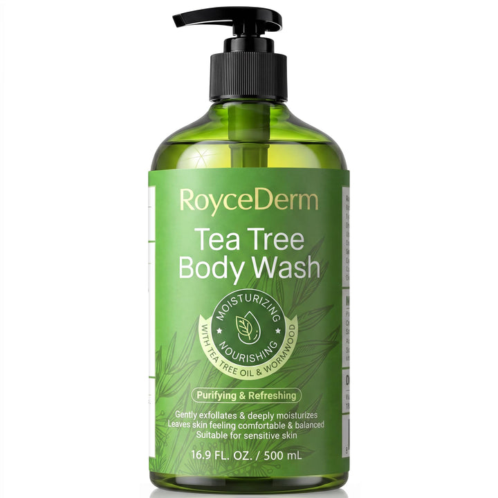Roycederm front packaging bottle showing product and size benefit