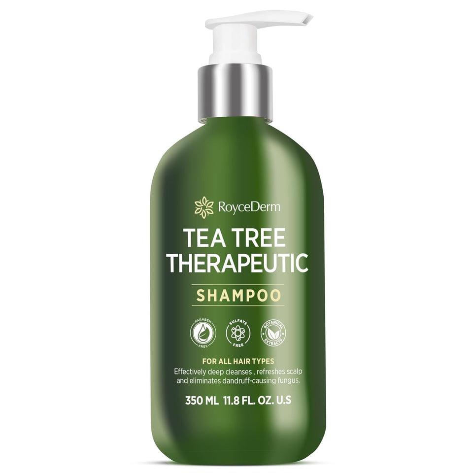 Roycederm front packaging showing bottle benefit for antifungal scalp care