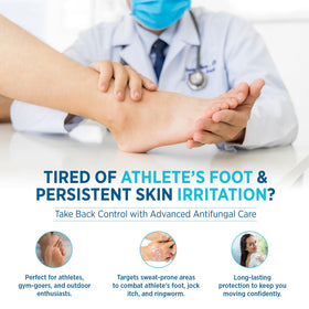 Roycederm label highlighting tolnaftate 1% active ingredient for treatment