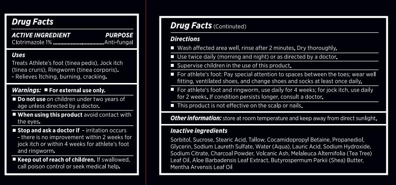 Roycederm label and directions for proper antifungal application