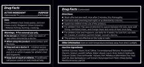 Roycederm label and directions for proper antifungal application