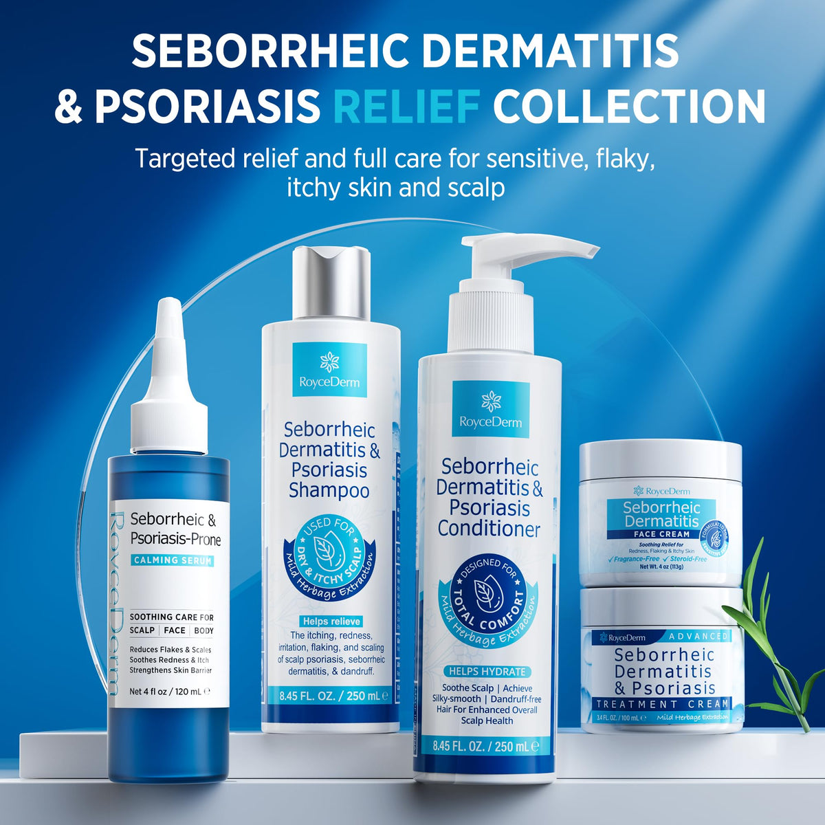 roycederm product held in hand for size reference and practical benefit