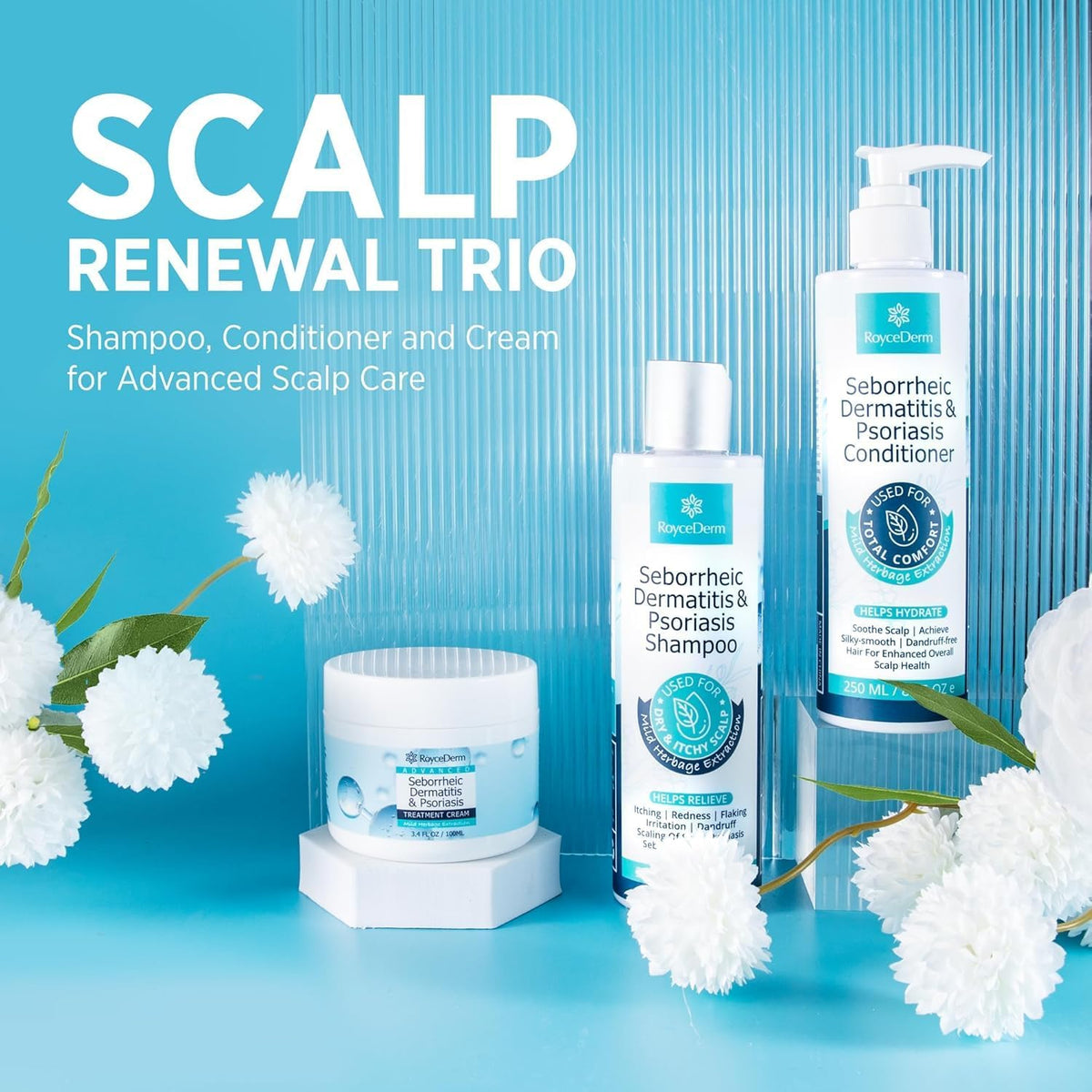 roycederm scalp with reduced flakes illustrating visible improvement potential