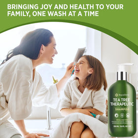Roycederm applied to wet scalp during massage to ease itching and flakes