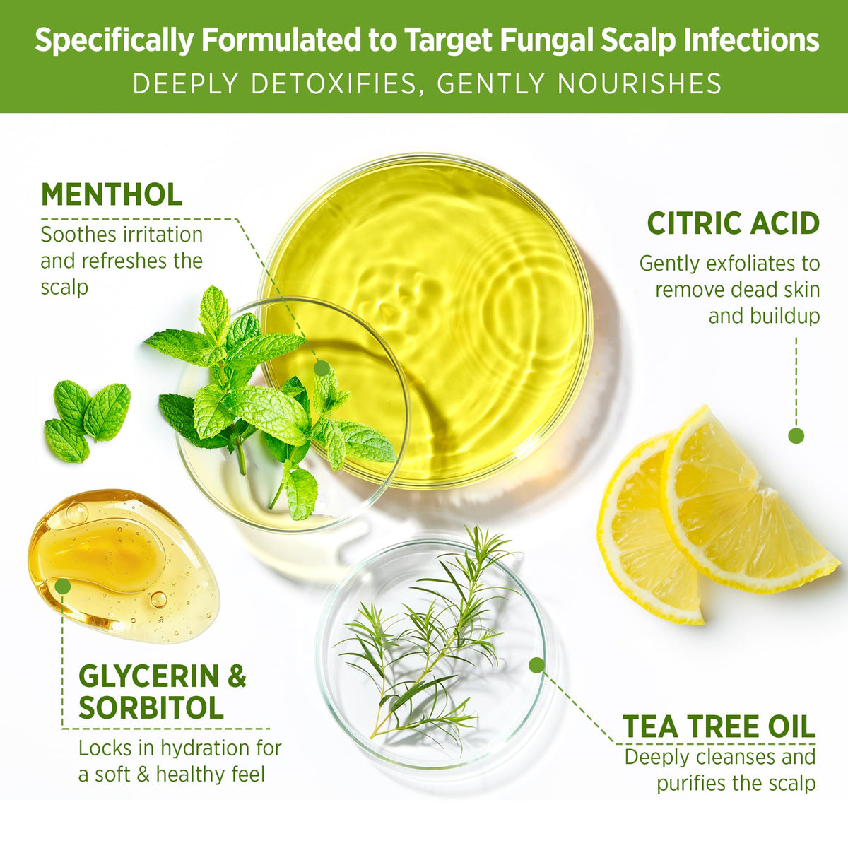 Roycederm product scoop in hand illustrating amount to use and easy application