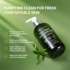 Roycederm creamy lather texture on hand, gentle yet clarifying cleanse