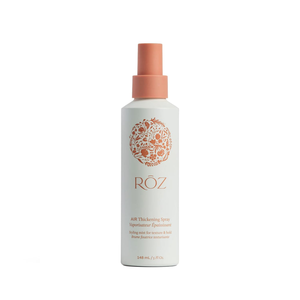 RŌZ spray bottle front packaging showing clean volumizer benefit
