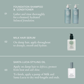 RŌZ label close-up noting silicone-free color-safe formula benefit
