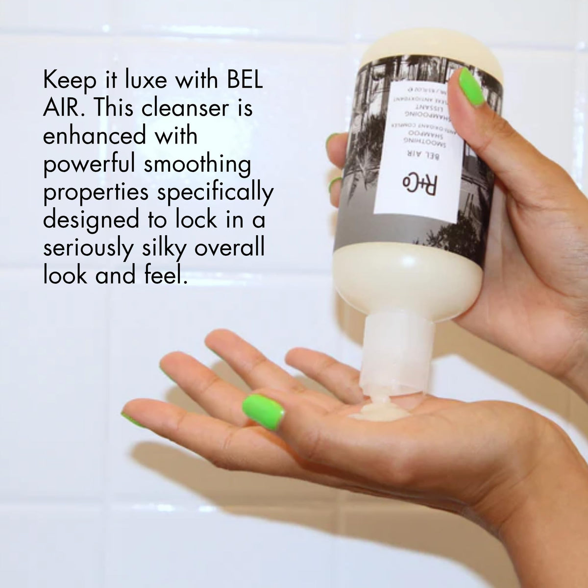 R+Co Bel Air pump close-up highlighting easy dispensing and control