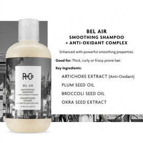 R+Co Bel Air shampoo in shower demonstrating in-shower use and rinseability