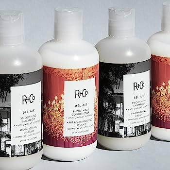 R+Co Bel Air creamy shampoo texture closeup demonstrating lightweight hydration