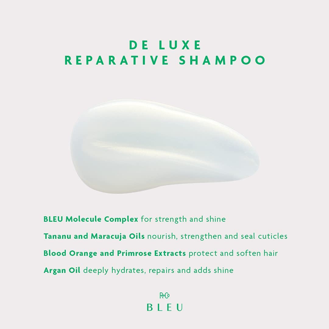 R+Co rich lather on wet hair demonstrating gentle yet effective clean