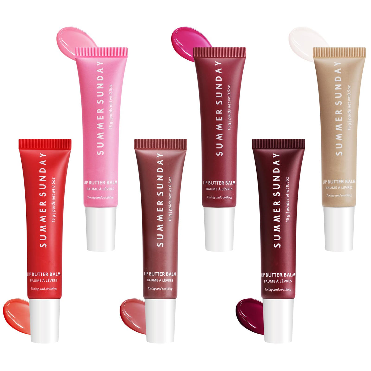 RTTHEL front packaging showing six compact balm tubes for easy travel and variety