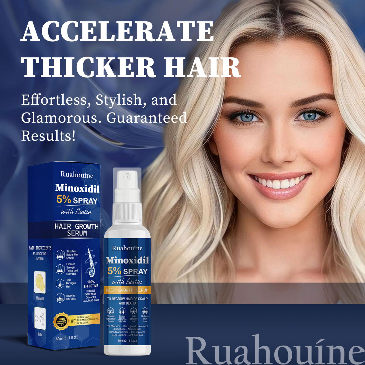 Ruahouine bottle on bathroom shelf in routine setting to show daily convenience