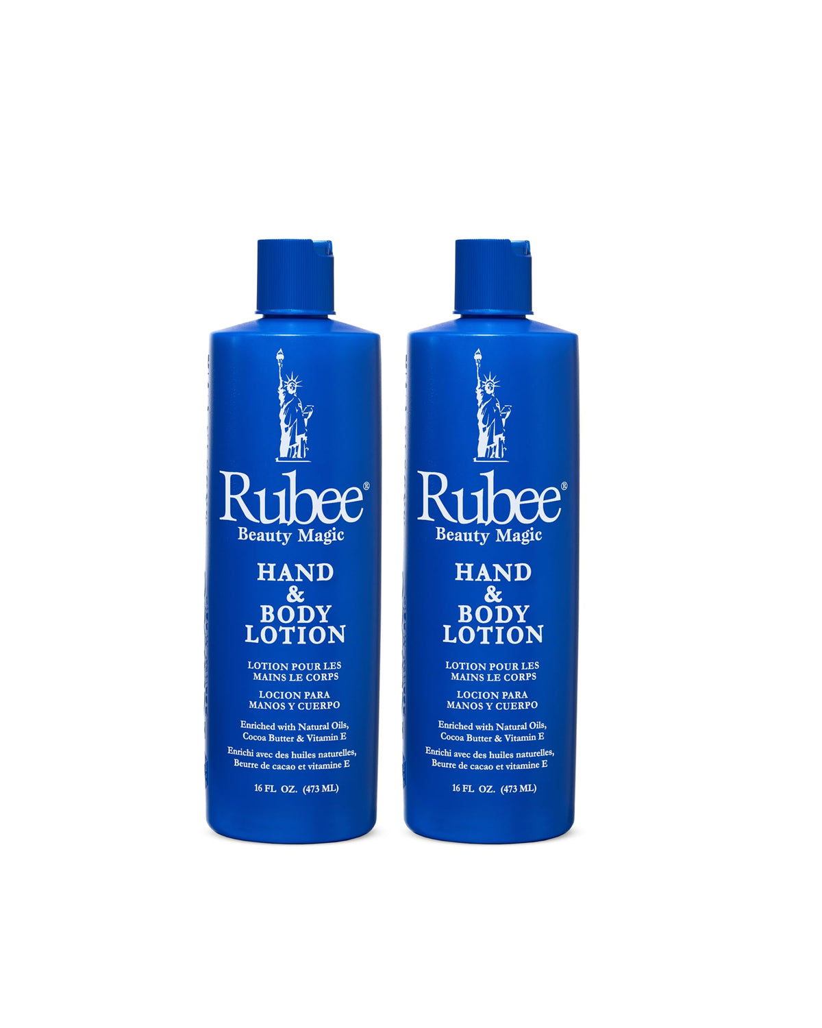 RUBEE front packaging two-pack showing 16 oz bottles and label, nourishing convenience