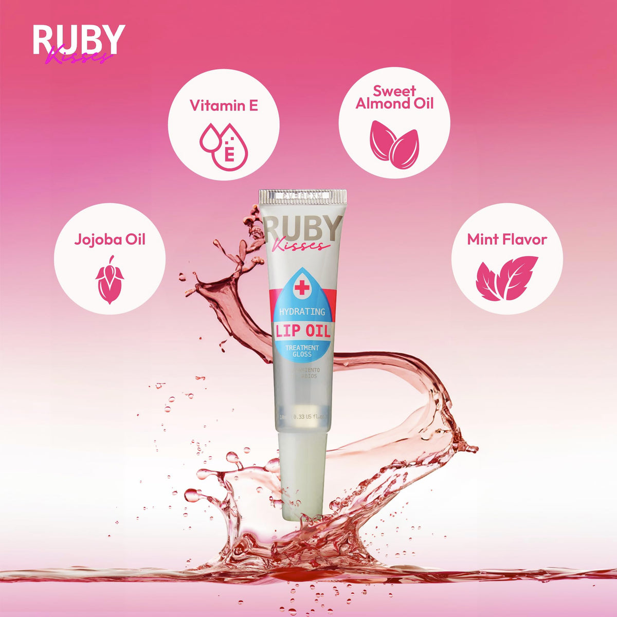 Ruby Kisses doe-foot applicator close-up delivering precise, non-greasy application