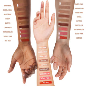 Ruby Kisses modeled natural look showcasing subtle tint and high shine