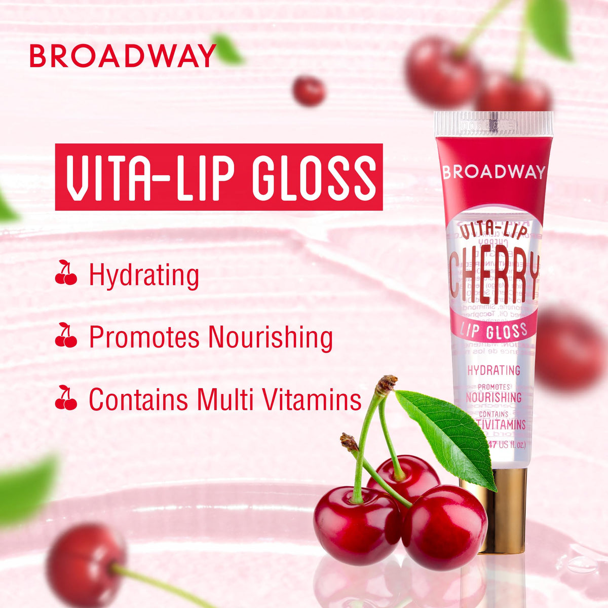 ruby kisses lip swatch on model showing glossy natural shine