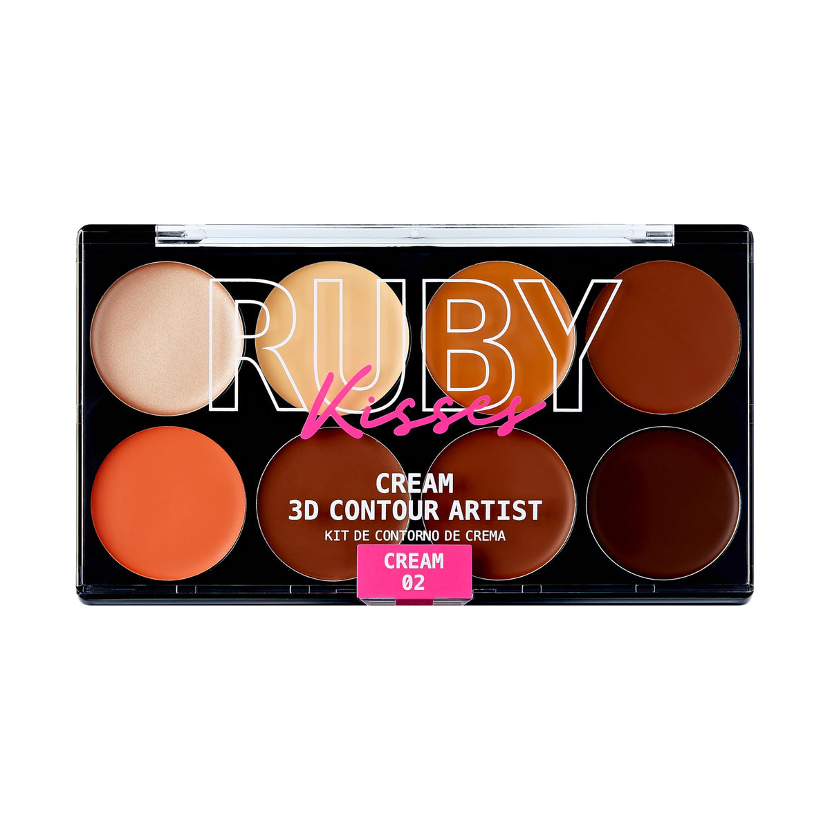 Ruby Kisses palette front view showing compact and shade layout for quick selection
