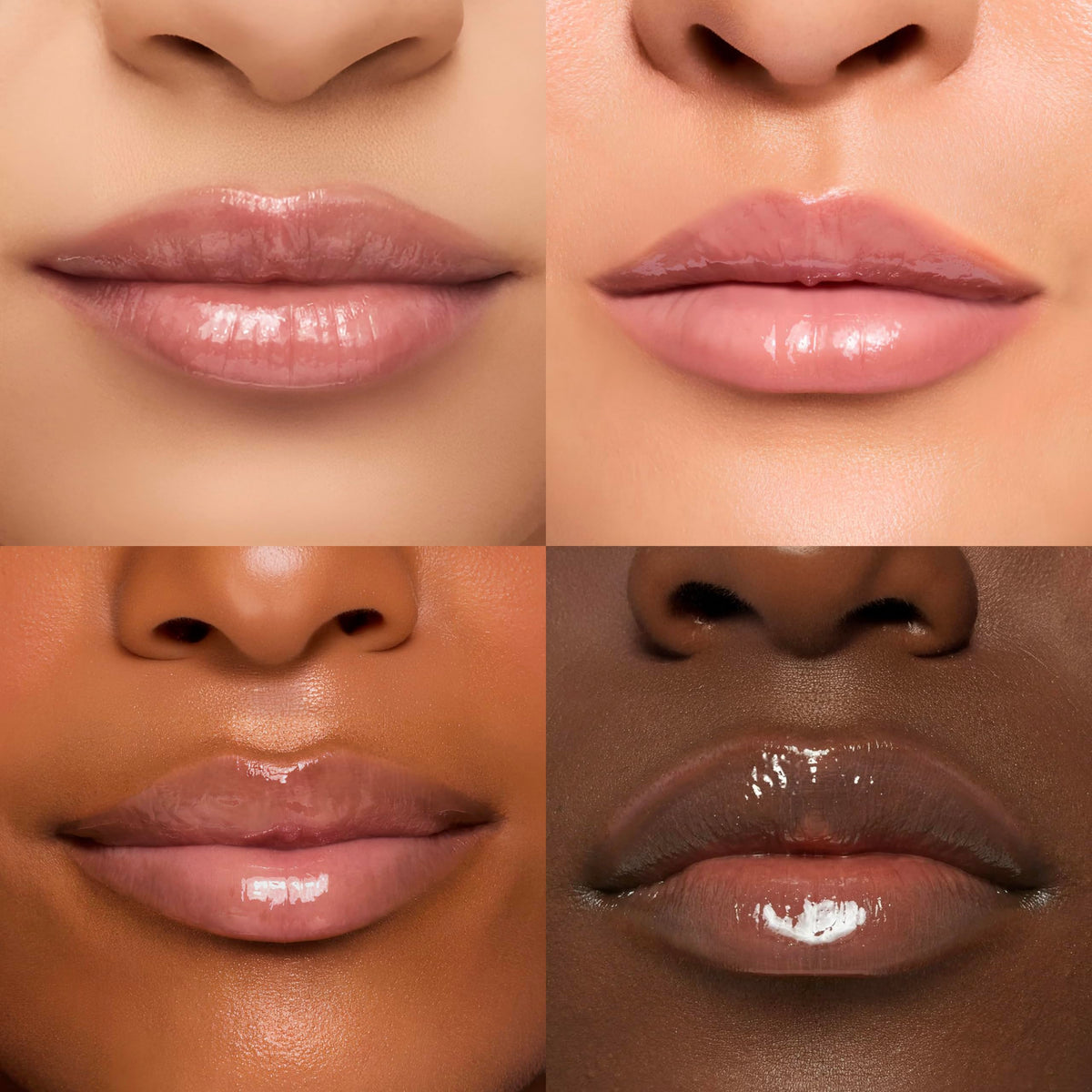 Ruby & Millie balm texture close-up showing glossy, non-sticky finish and smoothness